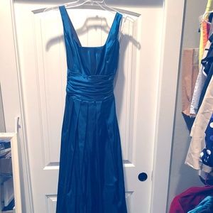 Davids Bridal teal long